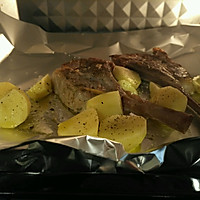 Christmas dinner - roasted lamb chops with thyme (Panasonic oven trial) ) Illustration of how to do it 4