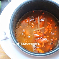 Illustration of how to make colorful shrimp porridge to nourish the spleen and regulate the five internal organs in autumn 6