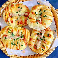 #primary and middle school students nutritious meal#Cheese ham bread recipe illustration 7 