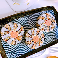 Illustration of how to make bonito flower pine flower sushi 9