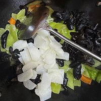 Lettuce, yam and fried fungus#Fat-reducing vegetable#Summer refreshing dish Illustration of how to do it 9