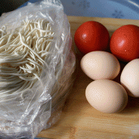 Simple and delicious quick noodles ~ illustration of how to make egg and tomato noodles 1