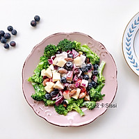 Summer Reduced Fat Blueberry Broccoli Yogurt Salad Recipe Illustration 6 