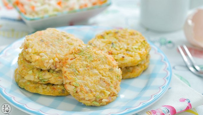 Mixed vegetable rice cake