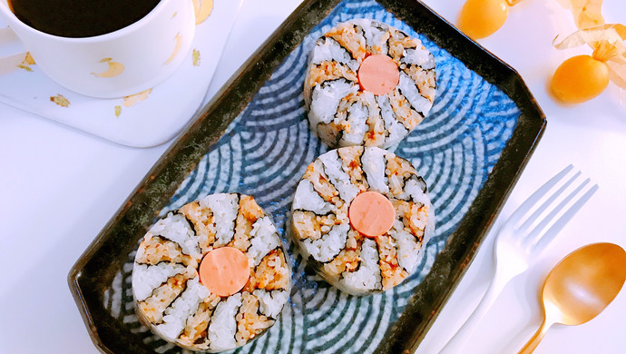 Katsuobushi pine flower sushi