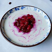 Illustration of how to make dragon fruit with coconut milk, beans and rice 8