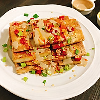 Secret fried tofu with sauce, quick home-cooked dishes to go with wine and snacks# Fengwei 2017# Recipe Illustration 6