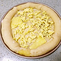 Illustration of how to make curled durian pizza 11