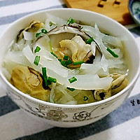 Illustration of how to make oyster and radish soup (a good winter health product) 9