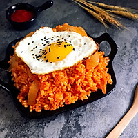 Korean spicy cabbage fried rice, a must-have late-night snack for watching Korean dramas, a simple and quick way to eat Illustration of how to do it 9