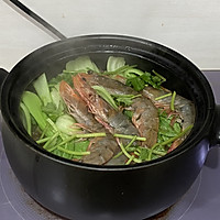 #i上五日吃在e出#winterfresh shrimp chicken Illustration of how to cook the pot 7