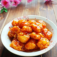 Illustration of how to make sweet and sour crispy shrimps 12