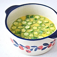 Summer table darling eats two things/okra stewed eggs/ Illustration of how to make boiled okra 7