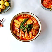 Home version of seafood meatball hot pot recipe illustration 10