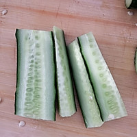 Illustration of how to make pickled cucumbers as an appetizer in summer 2