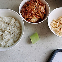 #春日limited#Korean drama with spicy cabbage and cheese Illustration of how to make rice 1