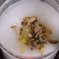 Illustration of how to make abalone porridge 7