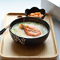 Illustration of how to make prawn and vegetable porridge 11