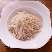 Illustration of how to make cold enoki mushrooms 4