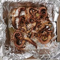 #lightfoodseasonHow to eat#Spicy grilled squid tentacles｜Oven Illustration of how to make street stall flavor that you can also make 5