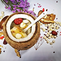 Autumn Health Soup - Illustration of Coconut Polygonatum Stewed Chicken 9