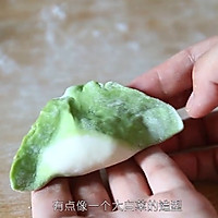 #有ballmustINChristmasFreshEat#Canadian Arctic Shrimp Three Illustration of how to make fresh Baicai dumplings 9