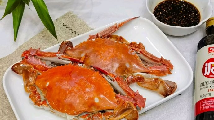 Steamed swimming crab