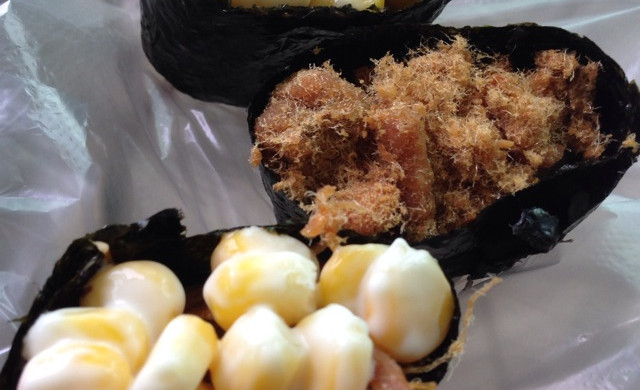 Corn sushi