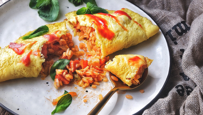 Tomato Omelet Rice