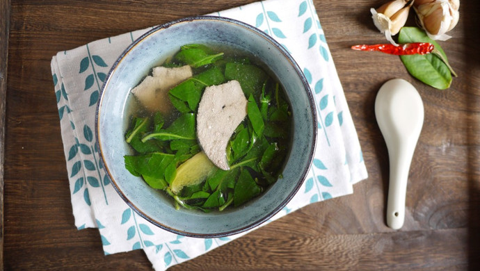 Wolfberry Leaf Pork Liver Soup