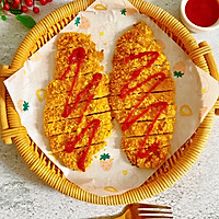 #primary and middle school students nutritious meal#How to make crispy grilled chicken steak Illustration 7