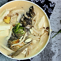 Illustration of how to make tofu and fish head soup 13