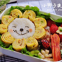 Illustration of how to make a smiling lion lunch 19