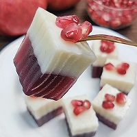 Autumn dessert, red pomegranate water chestnut cake, seize the tail of autumn ~Illustration of how to do it 8