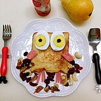 Illustration of how to make children's creative breakfast 1