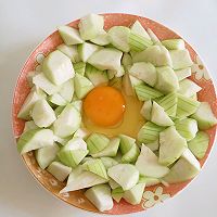 #The Mid-Autumn Festival can still be celebrated this way#How to make steamed loofah eggs Illustration 4