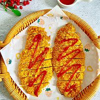 #primary and middle school students nutritious meal#How to make crispy grilled chicken steak Illustration 8