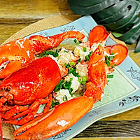 #primary and middle school students nutritious meal#How to make steamed lobster with garlic vermicelli Illustration 11