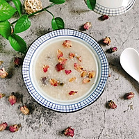 #太乐 Fresh Chicken Juice Fun with Healthy Quick Dishes#rose Flower porridge recipe illustration 11