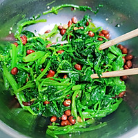 10-minute refreshing salad with nut spinach, crispy and appetizing , a must-have dish for drinking! Illustrated recipe 8