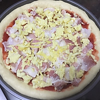 How to make Bacon and Ham Pizza#I Moved Your Cheese# Illustration 11