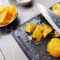 #一 Vegetables and Rice All Confess#Pineapple Orange Sponge Cake Illustration of how to do it 9