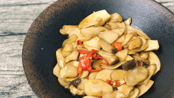 King Oyster Mushroom in Oyster Sauce