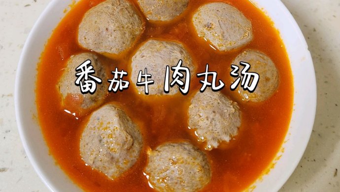 Tomato Beef Ball Soup