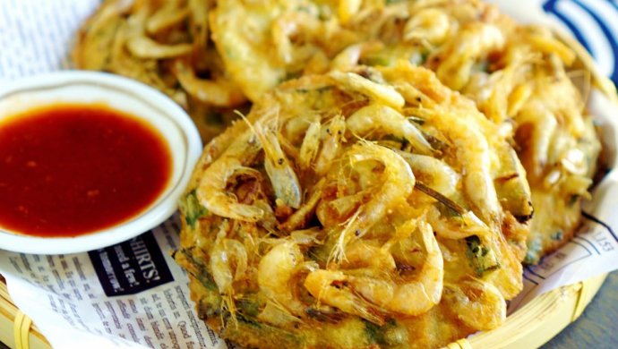 Fried shrimp cake