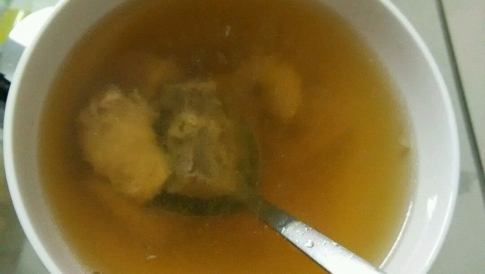 Pork lung and fig soup