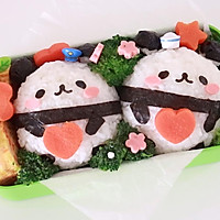 The baby panda with delicious stuffing in its belly is here, spring Illustration of the cutest baby picnic lunch recipe 10