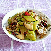 Zucchini Stir-fried Pork Slices with Shiitake Mushrooms#Fresh Taste Get Cute Baby#'s Illustration of how to do it 15