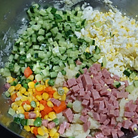 Easy and delicious Japanese mashed potato salad, kids I like it, and I clamor for it every week. Illustration of how to make it 7