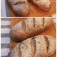 Illustration of how to make European-style walnut raisin bread and multi-grain bread 14